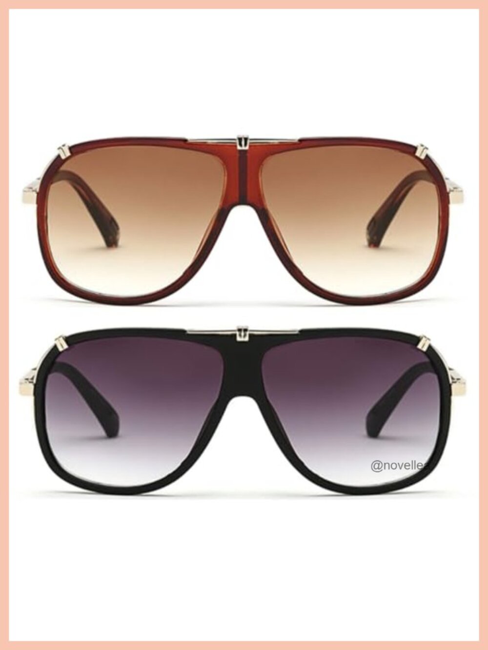 Vintage 70s Italian Mafia Square Sunglasses Unisex UV400